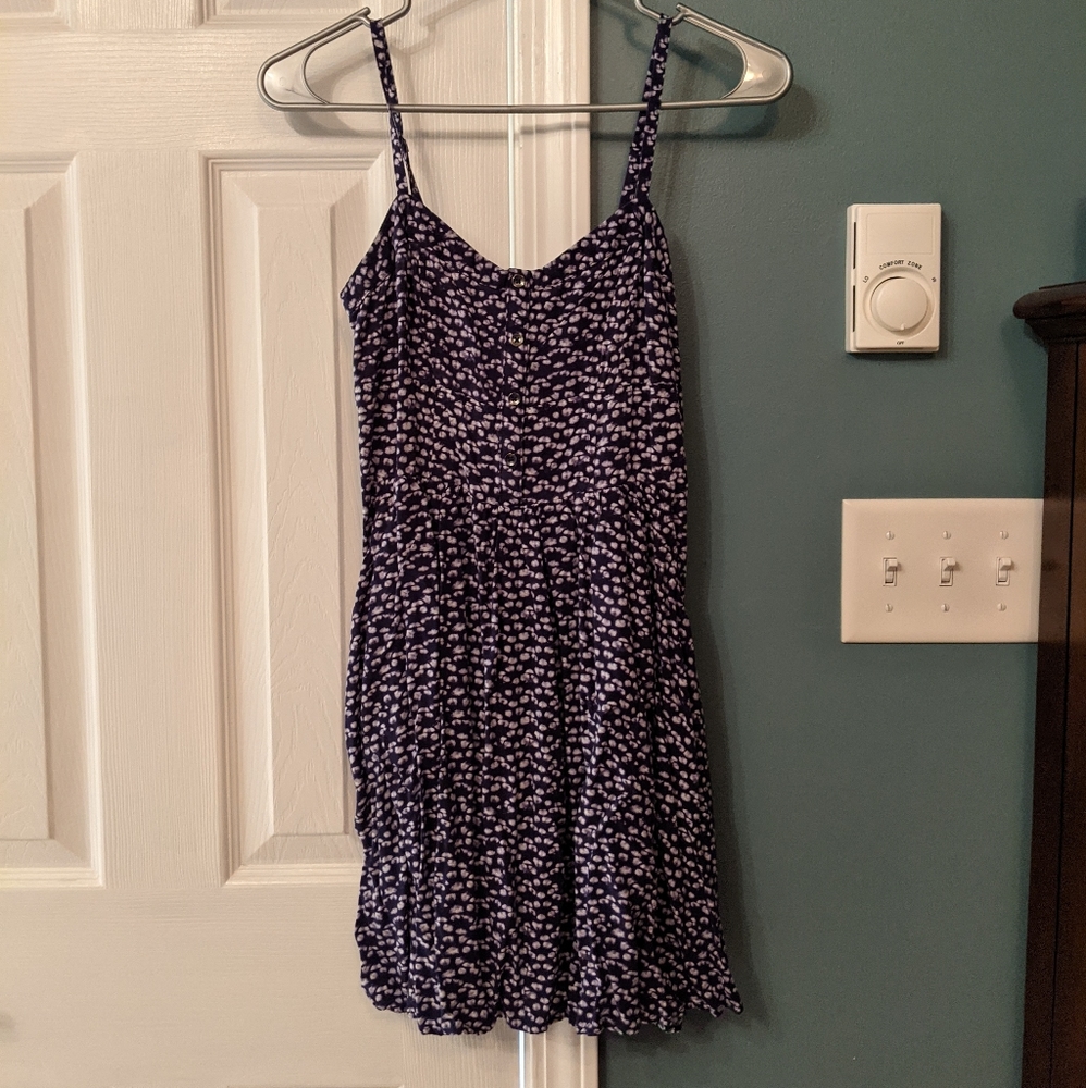Blue & White Express Dress, XS